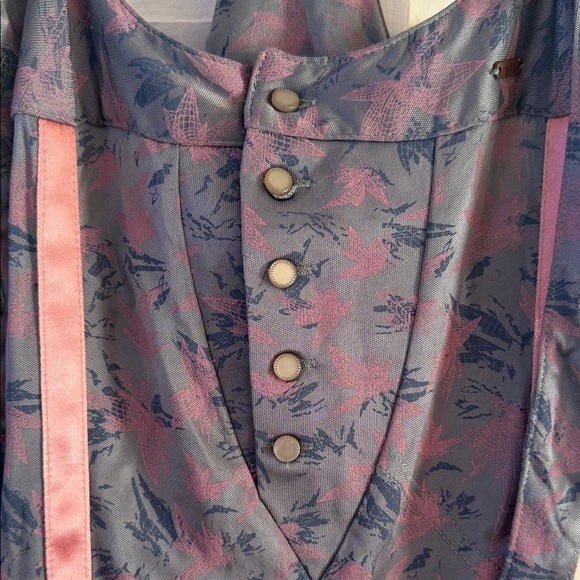 DEISEL Floral Slip Dress with Pink Ribbon Trim - Picture 3 of 5